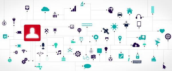 Internet of Things concept - everything is connected in the new world
