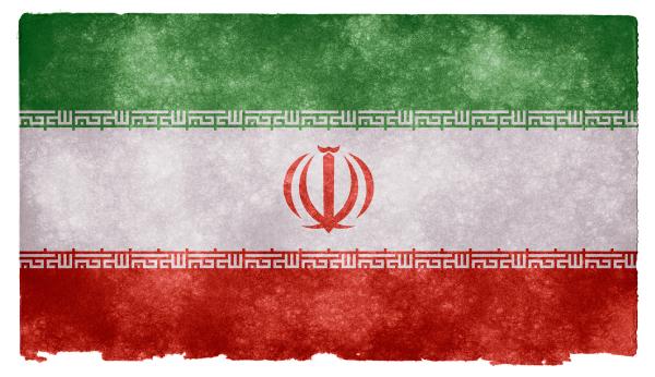 Iran Grunge Flag