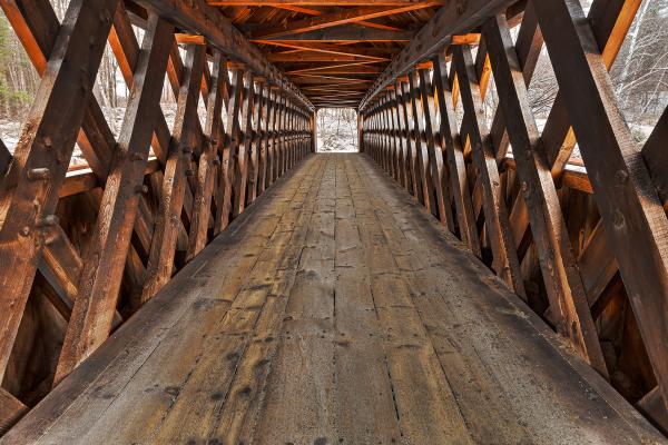 Jack O'Lantern Covered Bridge - HDR