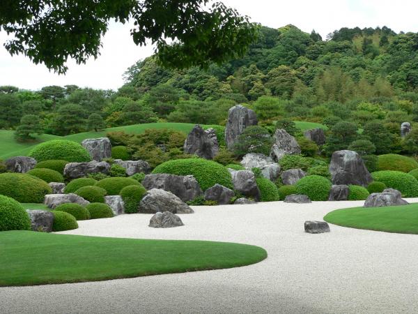 Japanese garden at Adachi Museum of Art in Shimane prefecture, Japan
