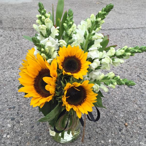 Jar of Sunflowers