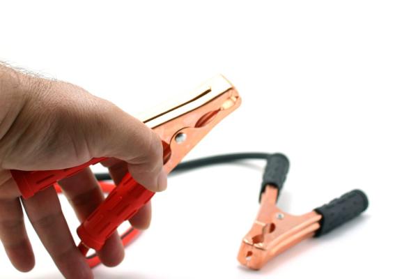 Jumper cables and hand