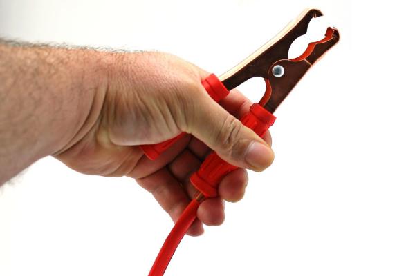 Jumper cables and hand