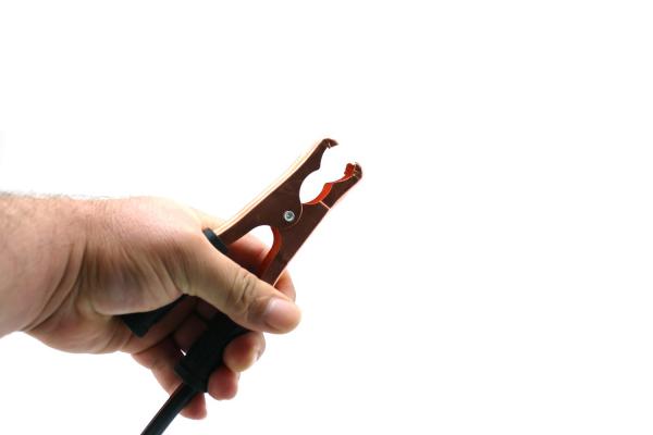 Jumper cables and hand