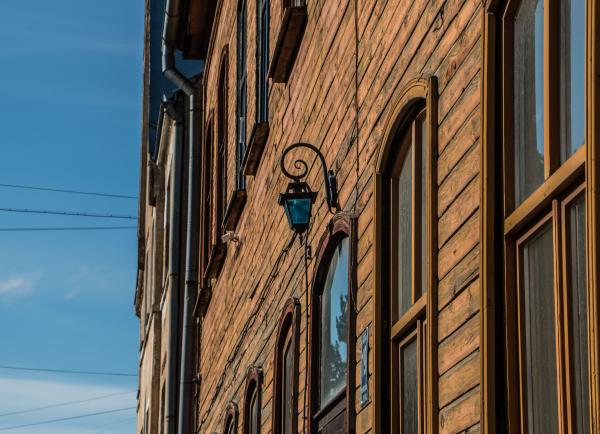 Just an idyllic view of wooden facade