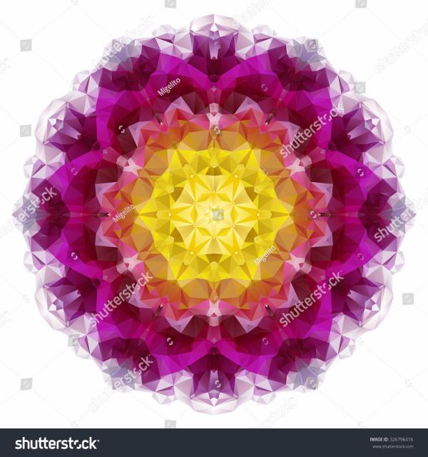 kaleidoscope flower mandala
