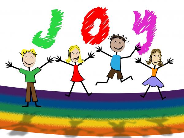 Kids Joy Shows Fun Toddlers And Positive