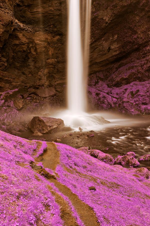 Kvernufoss - Rugged Purple Fantasy