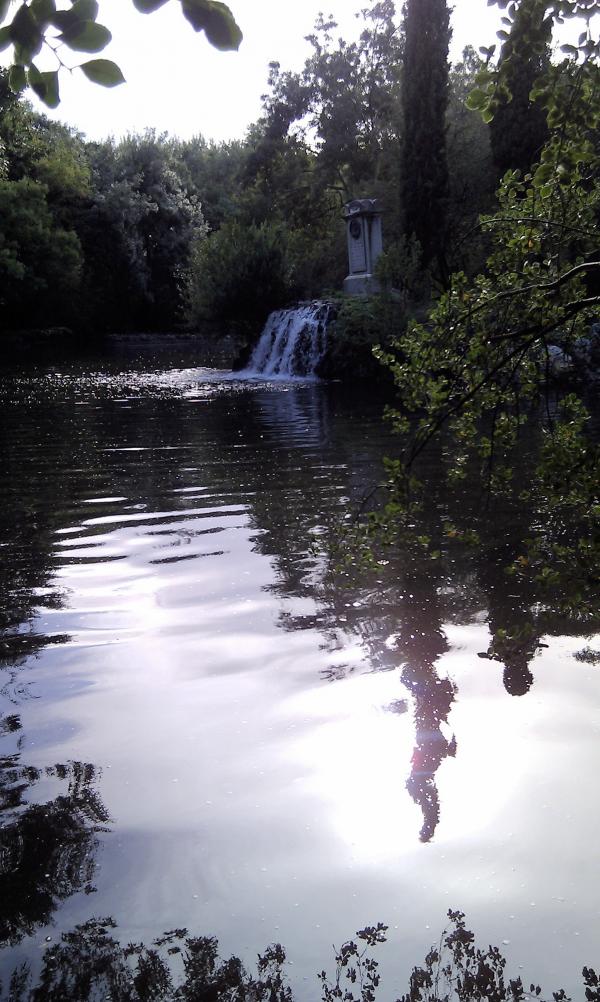 Lake in Park in Madrid