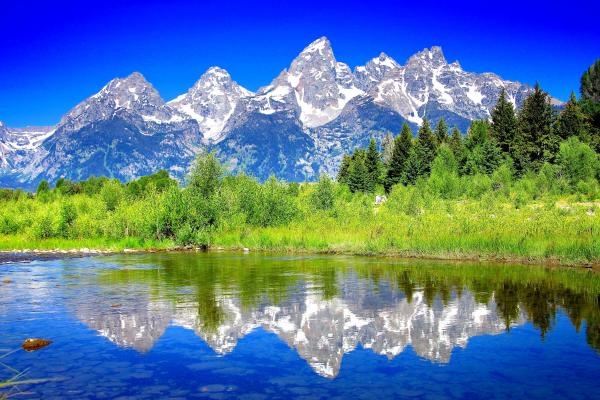 Lake with Mountains