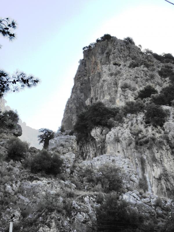 Landscape of the Saklakent canyon