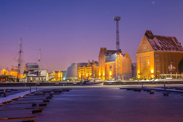 Landscape Photography of White Buildings during Golden Hour