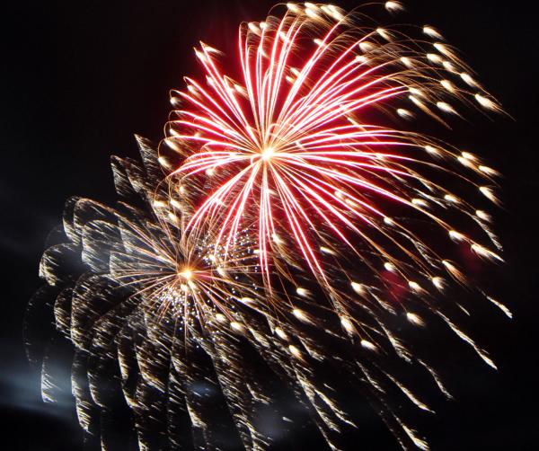 large colorful fireworks