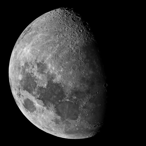 Last night's Waxing Gibbous Moon