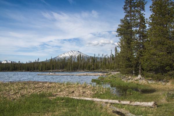 Lava Lake, Cascade Lakes Scenic Byway, Oregon, Mt. Bachelor