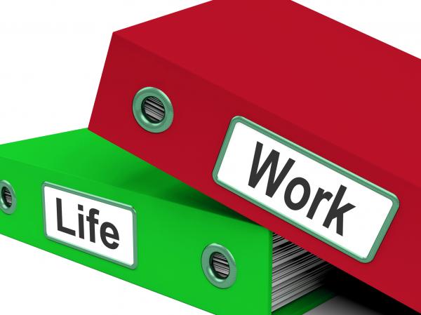 Life Work Folders Mean Balance Of Career And Leisure