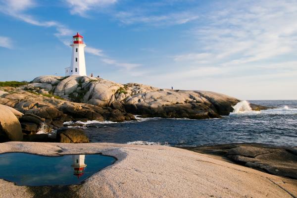 Lighthouse and sea