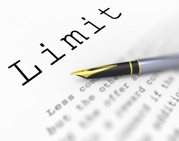 Limit Word Shows Confines Boundary Or Extent