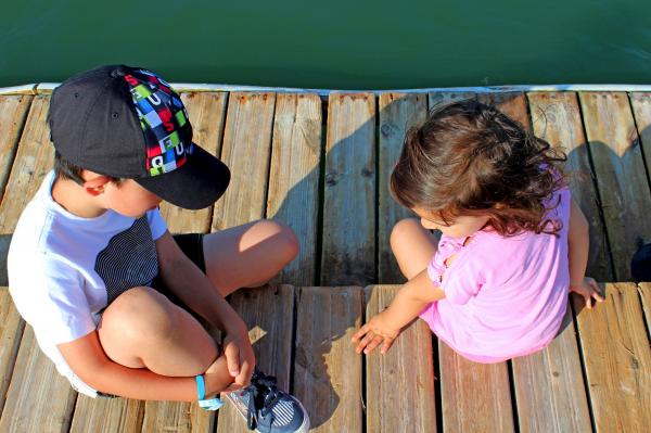Little Boy & Girl Talking