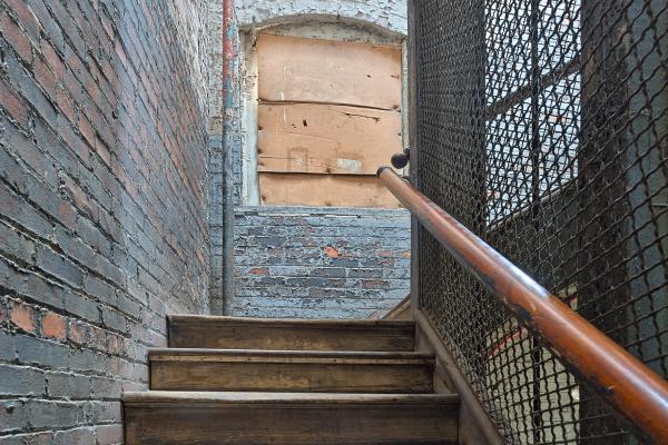Lonaconing Silk Mill Staircase - HDR