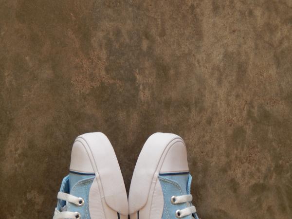 Looking at my feet