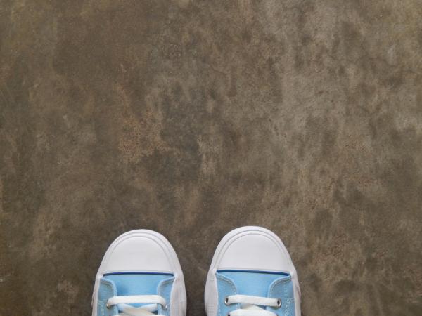 Looking at my feet