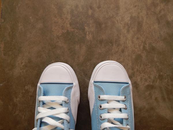 Looking at my feet