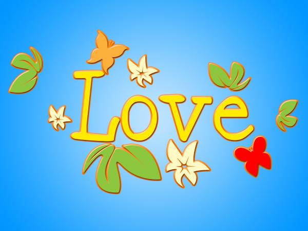 Love Flowers Indicates Petals Passion And Devotion