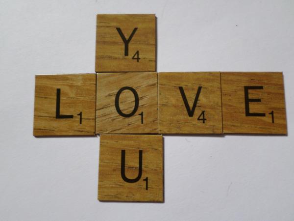 Love you scrabble style tiles