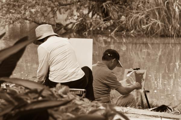 Lovely elderly people