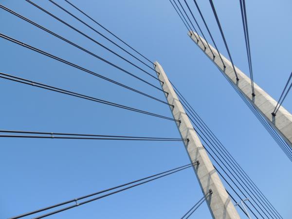 Low Angle Photography of Cable Railings at Daytime