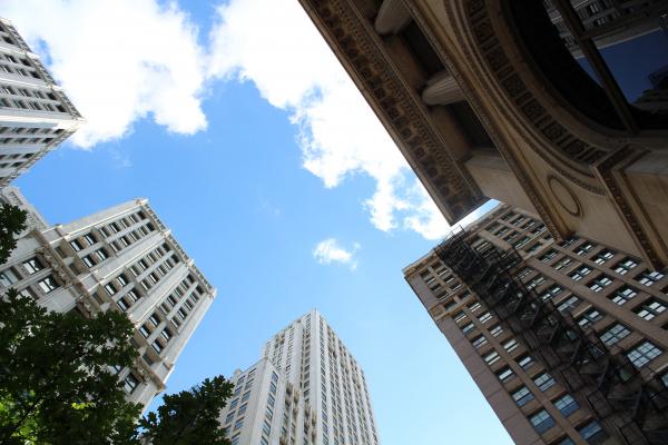 Low-angle View of High-rise Buildings