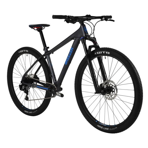 Low Angled Photo of Black Red and White Hardtail Bike