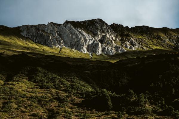 Low Light Photo of Mountain