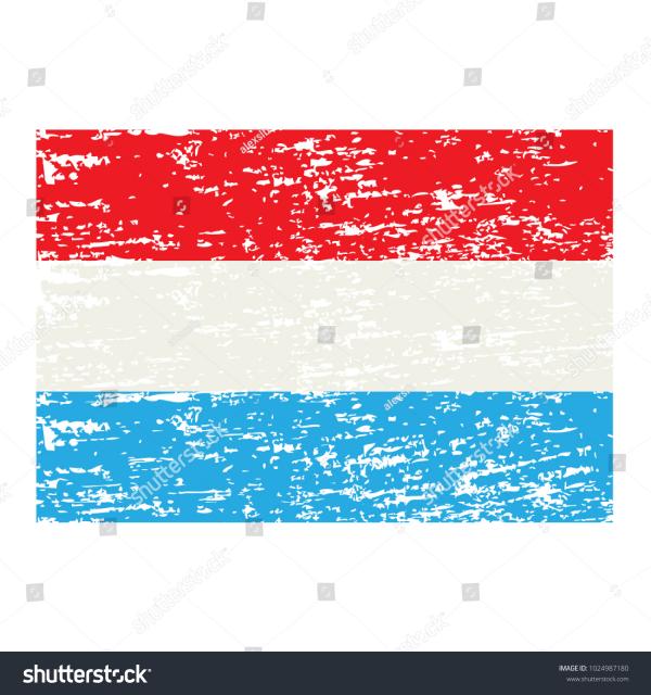 Luxembourg Grunge Flag