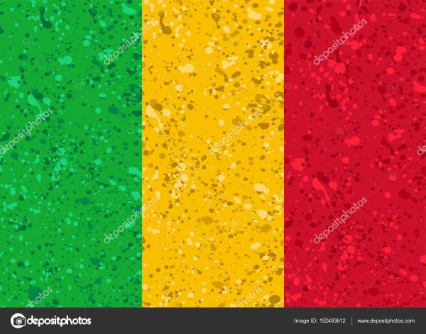 Mali Grunge Flag