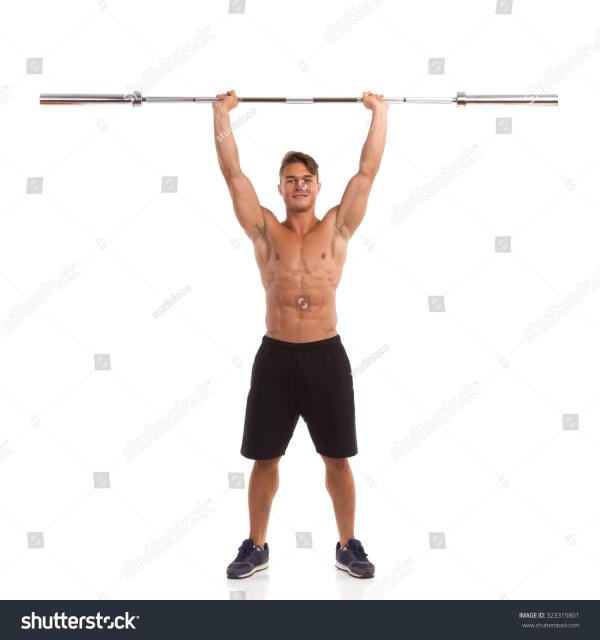 Person Holding Barbell