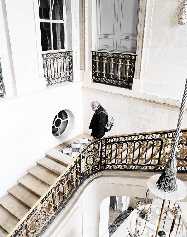Man on Stairs