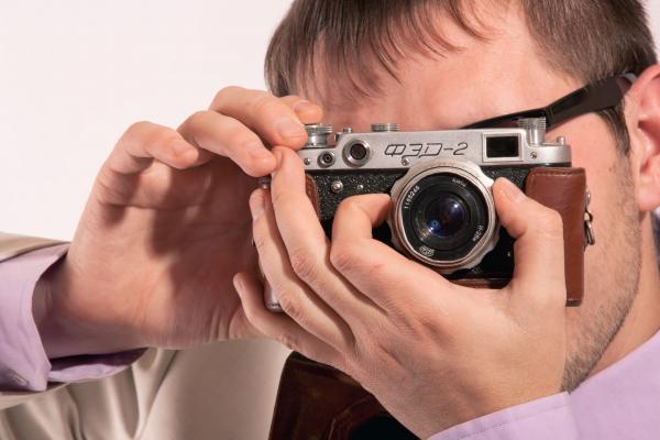 man with camera