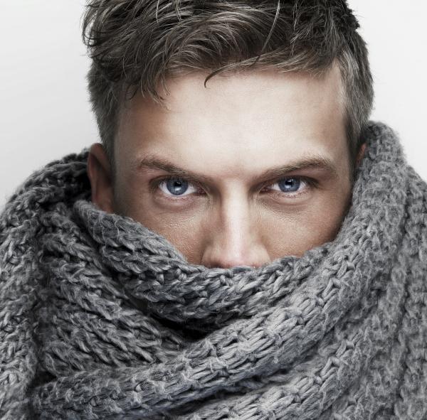 man with scarf