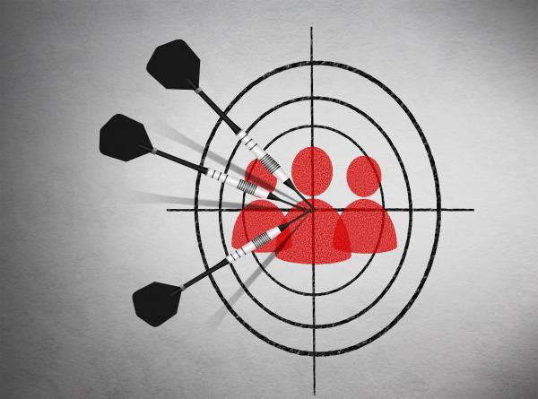 Marketing - Target groups and clients concept