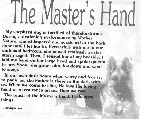 Masters hand