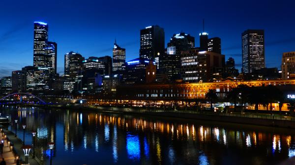 Melbourne and the Yarra River.