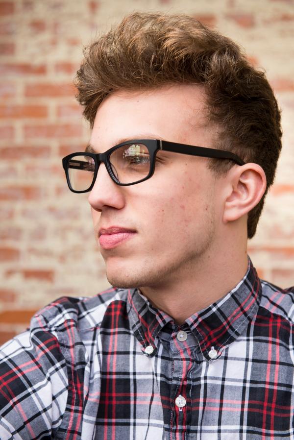 Men Wearing Black Eyeglasses