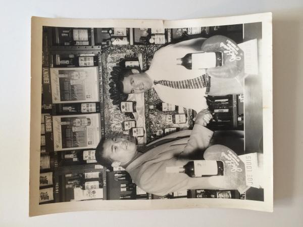Mindy's Grandpa Morris Weiss at his nightclub in Baltimore with Joe Lewis.