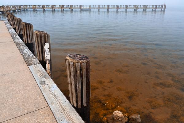 Misty Assateague Pier - HDR