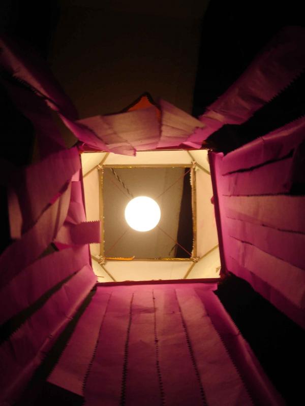 Moon through the box