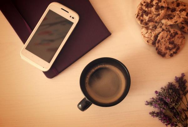 Morning coffee and cookies