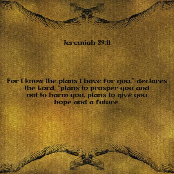 Mosaic Digital Art Jeremiah 29:11
