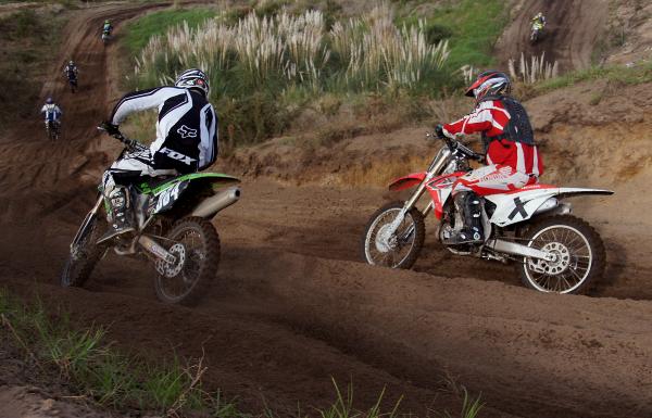 Motor cross riders.
